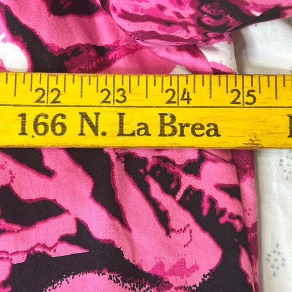 Liz & Me Platinum Collection18/20 IX Pink Black Abstract Short Sleeve Career NWT - Picture 7 of 9